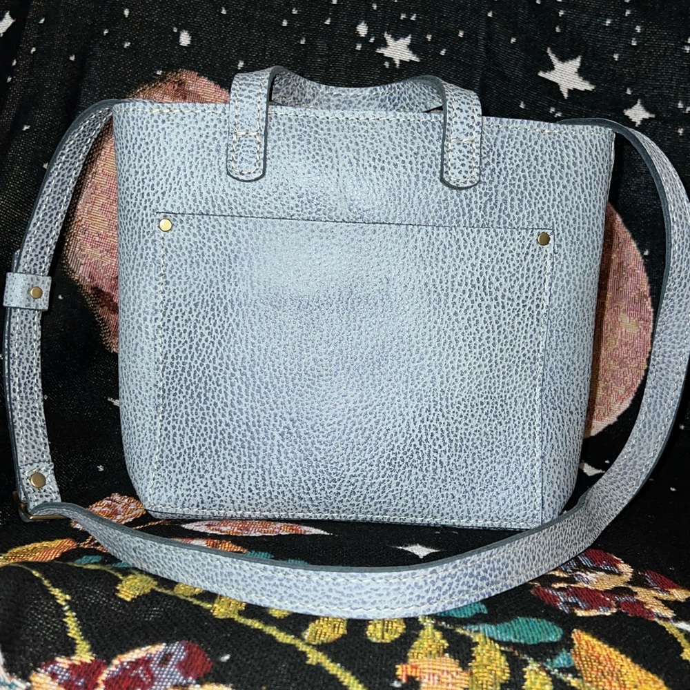 SOLD Portland Leather FOG mini crossbody zip tote